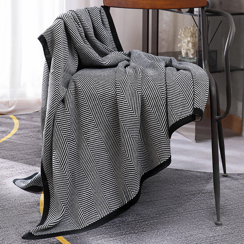 Cashmere Throw Blanket - Nordic Ins Style Knitted Blanket Casual