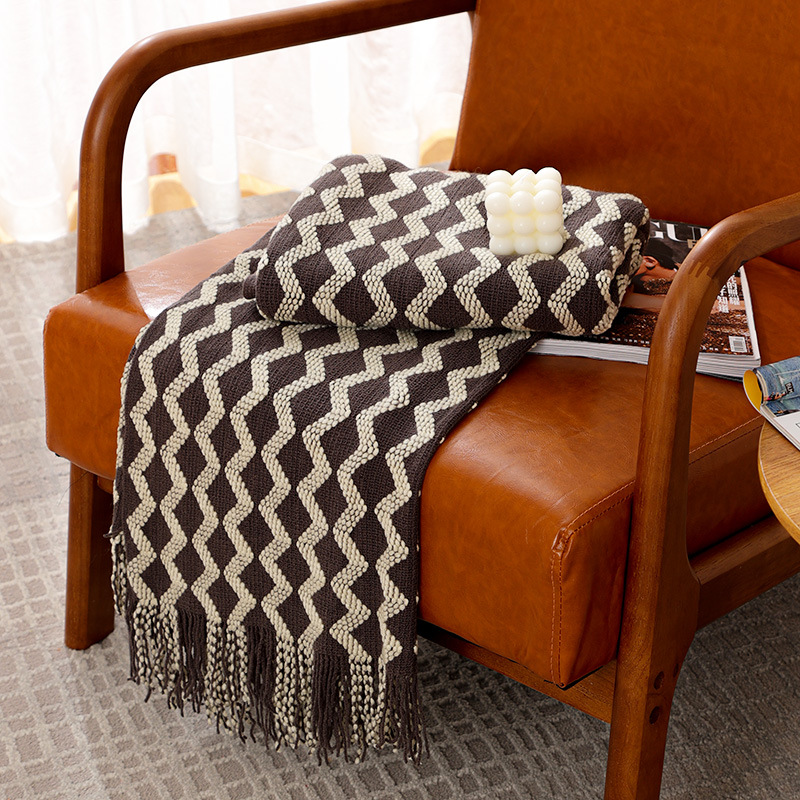 Cashmere Throw Blanket - 50x60inch Grey Knitted Throw Blankets with