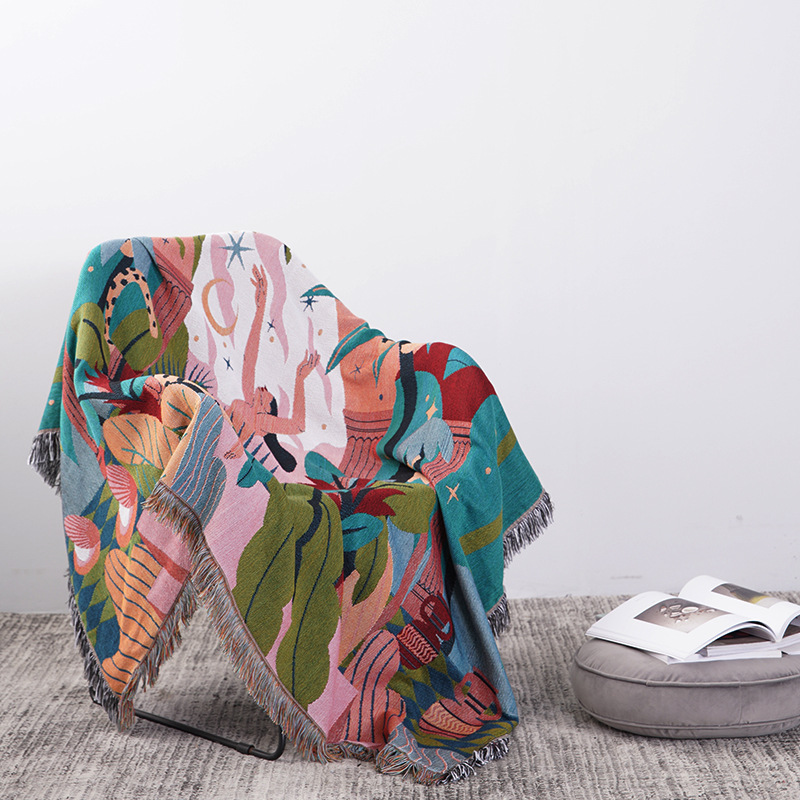 Bohemian Jungle Goddess Jacqua - огляд і ціна Cashmere Throw Blanket