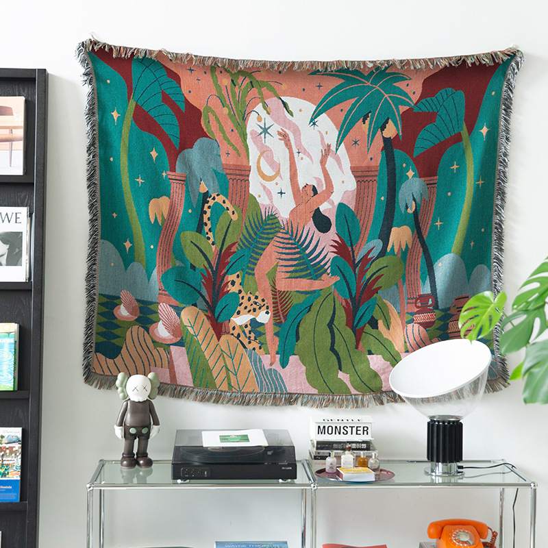 Bohemian Jungle Goddess Jacqua - огляд і ціна Cashmere Throw Blanket