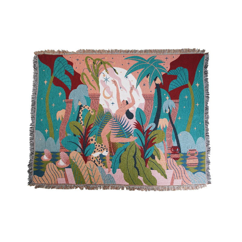 Bohemian Jungle Goddess Jacqua - огляд і ціна Cashmere Throw Blanket