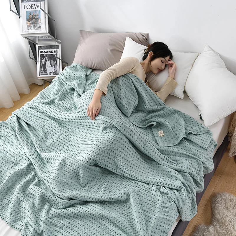 Premium Pure Cotton Waffle Wea - огляд і ціна Cashmere Throw Blanket