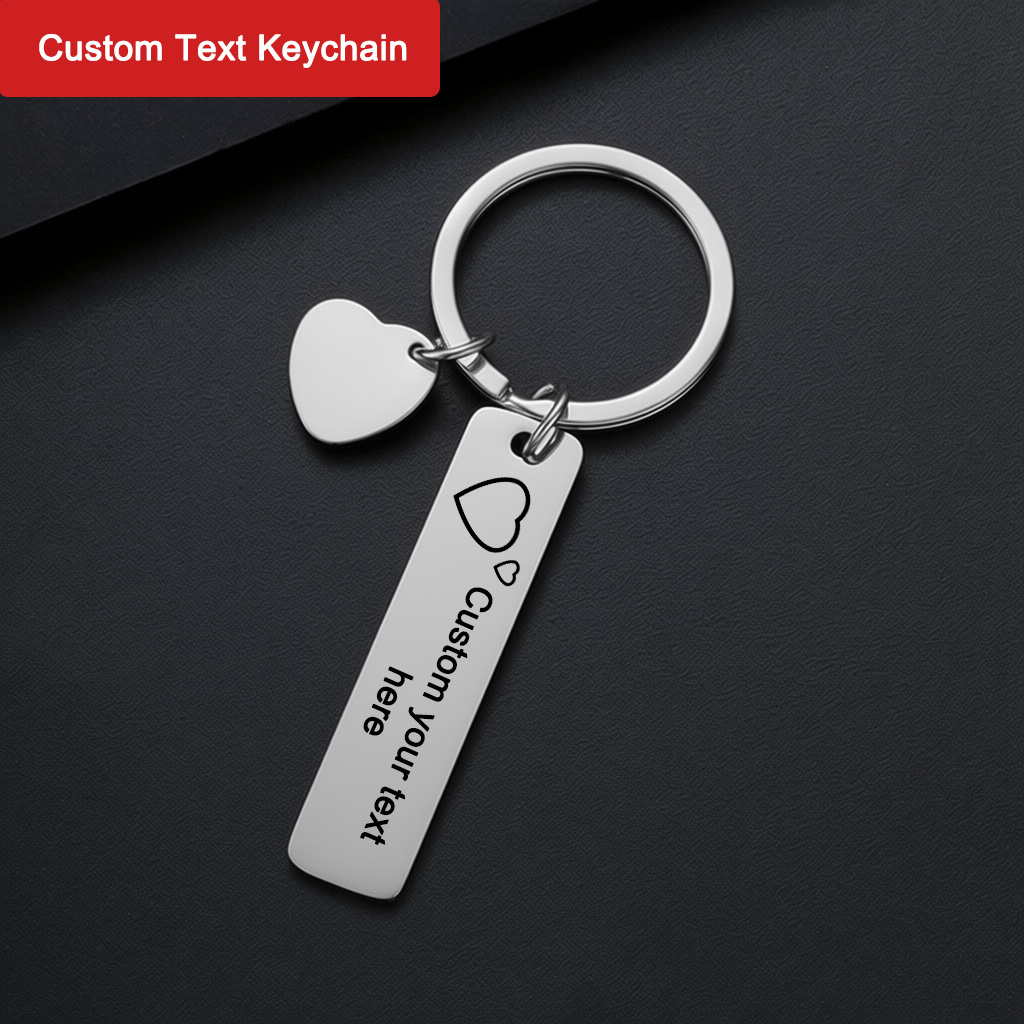 Custom Text Keychain Personali - огляд і ціна Personalized Engraved Gift