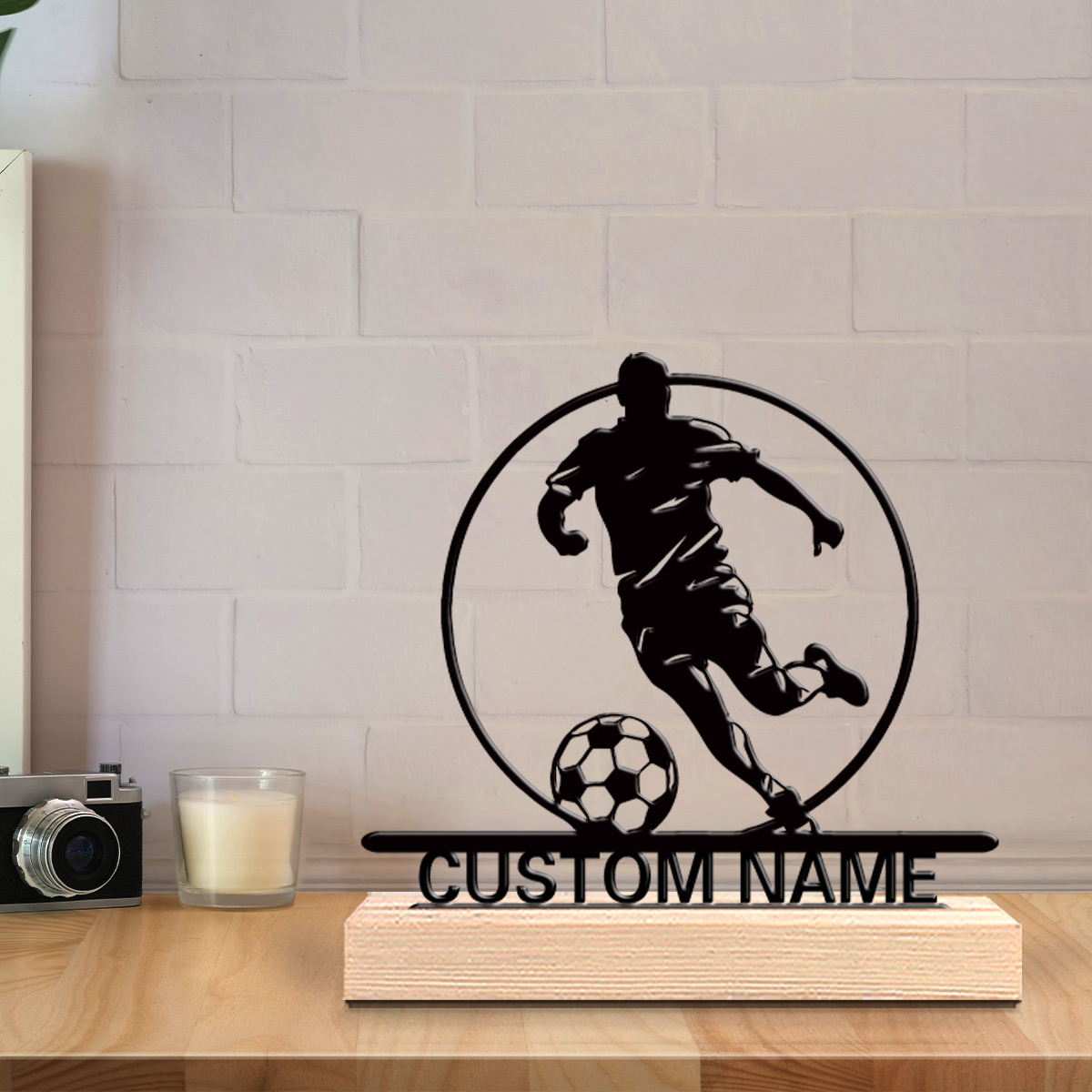 Custom Soccer Player Metal Sta - огляд і ціна Personalized Engraved Gift