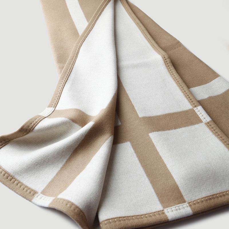 Cross striped double-sided jac - огляд і ціна Cashmere Throw Blanket