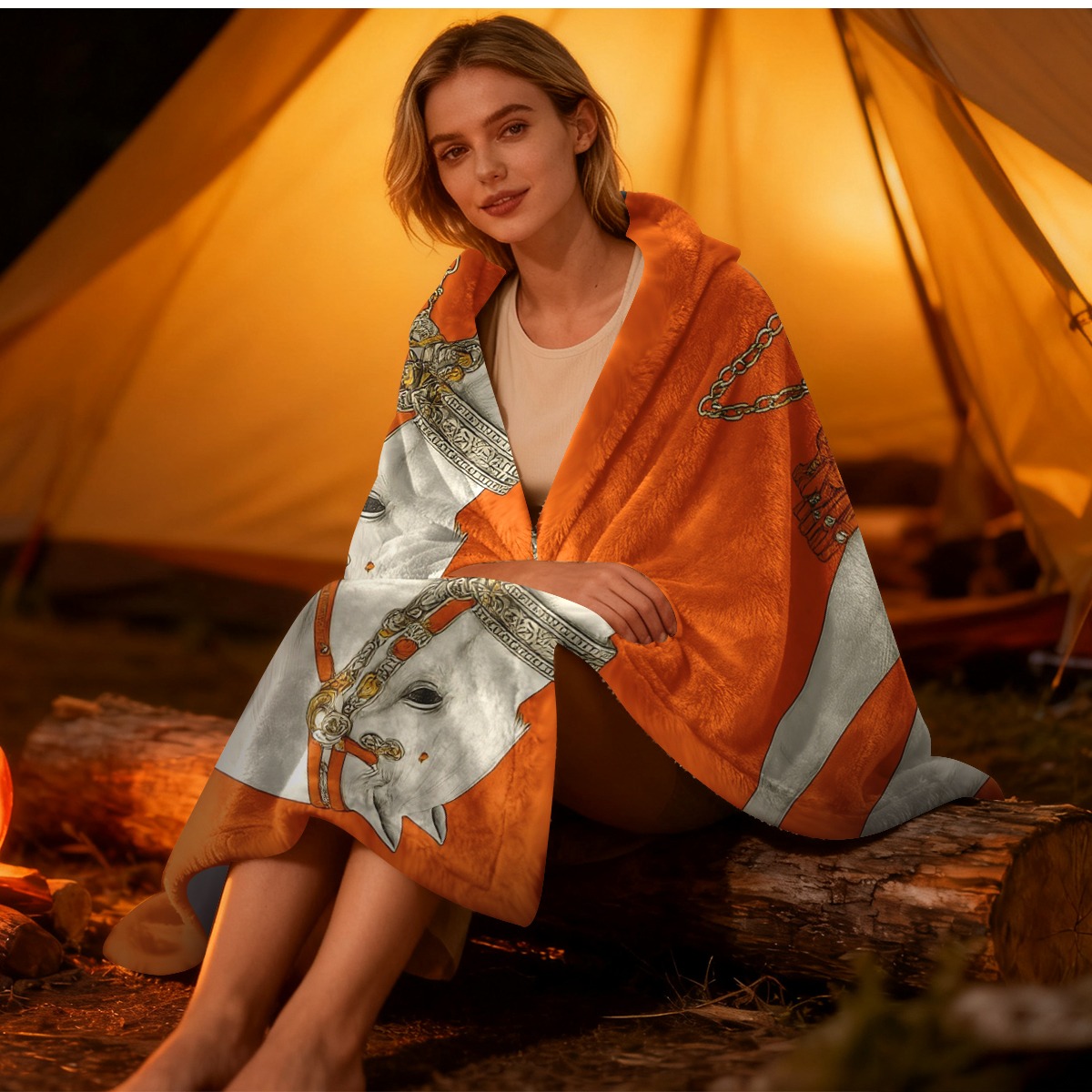 White Horse Fleece Blanket Equ - огляд і ціна Cashmere Throw Blanket