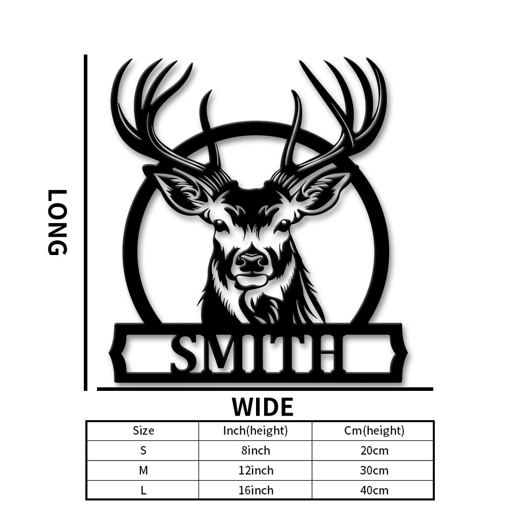 Personalized Deer Family Name  - огляд і ціна Personalized Engraved Gift